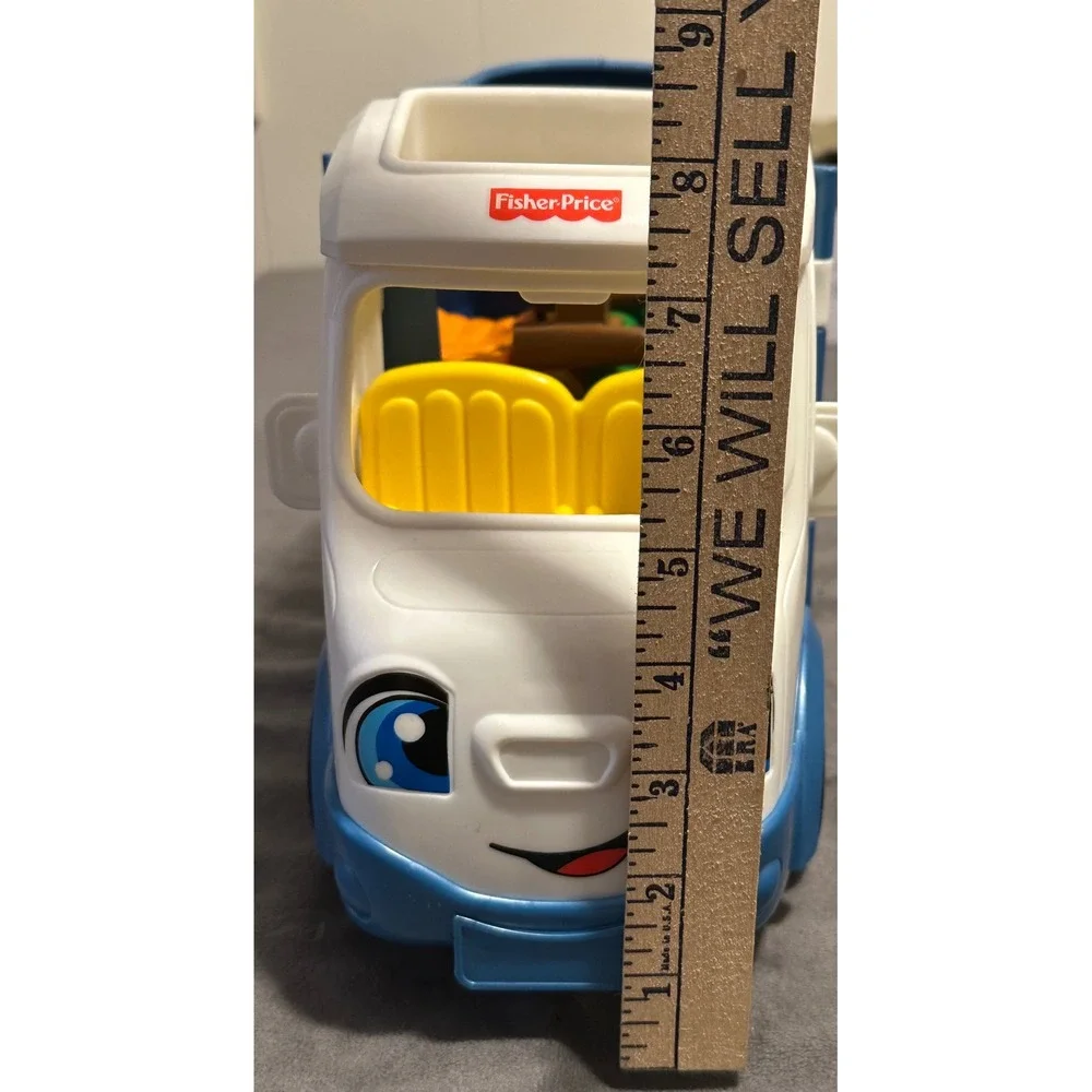 Fisher-Price Little People Camper Blue White Transforming Van Toy